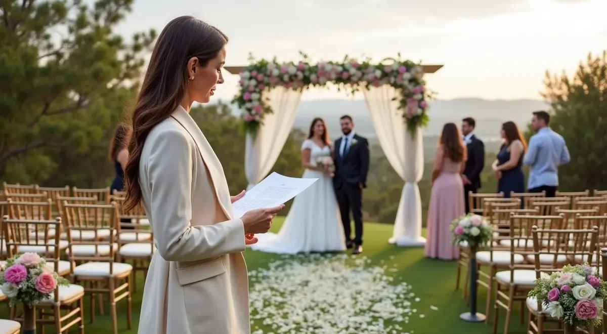 wedding planner coordinating perth ceremony and reception details