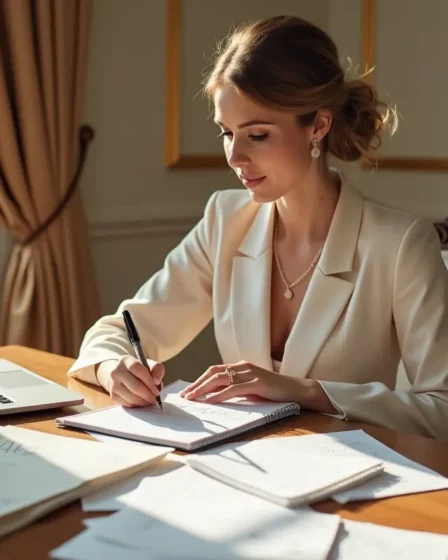 bride planning wedding budget focusing on key luxury purchases