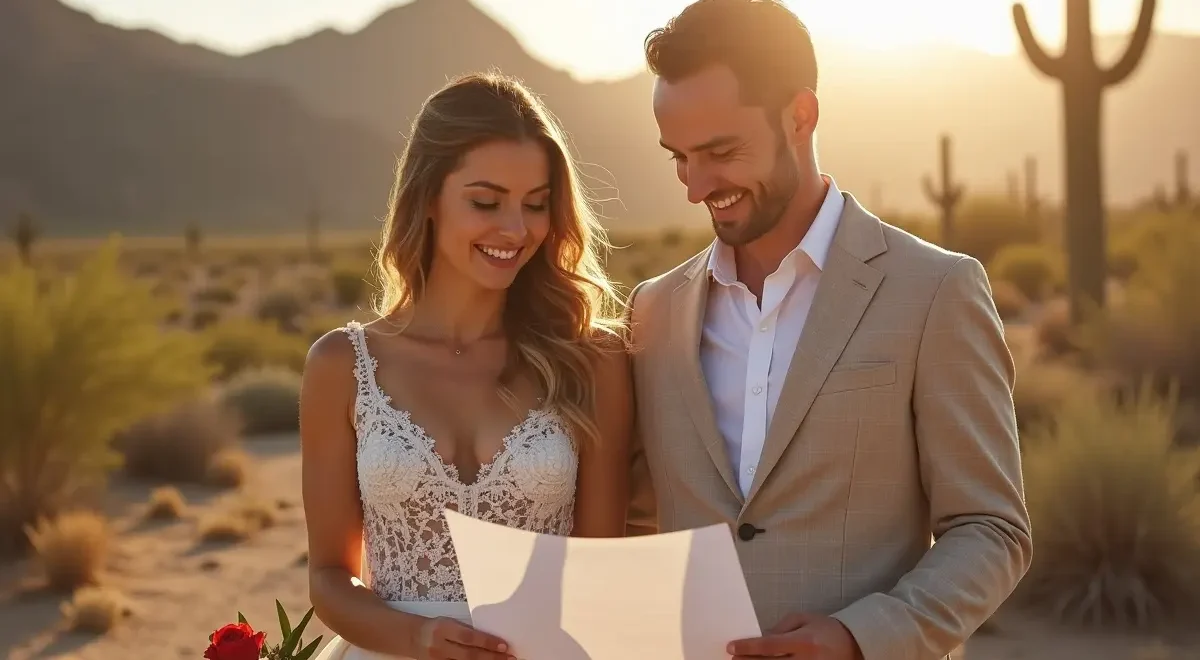 couple planning dream wedding celebration in valley of the sun