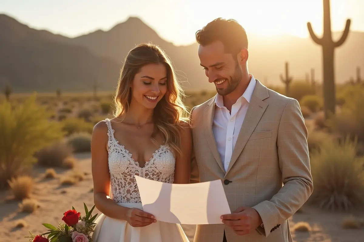 couple planning dream wedding celebration in valley of the sun